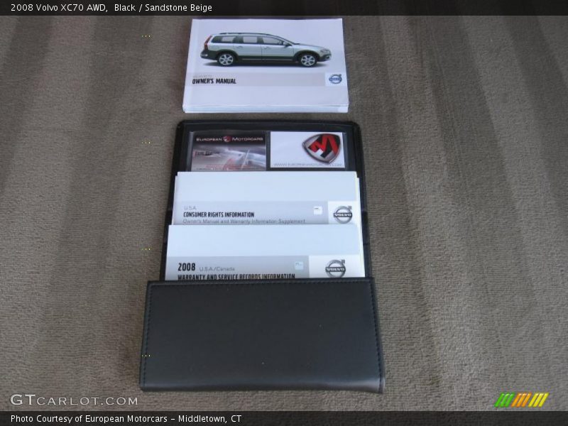 Black / Sandstone Beige 2008 Volvo XC70 AWD