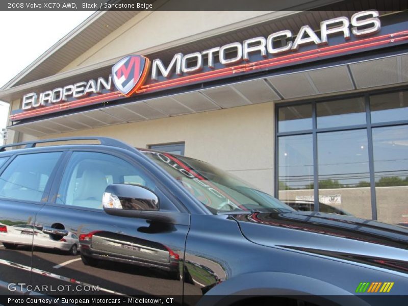 Black / Sandstone Beige 2008 Volvo XC70 AWD