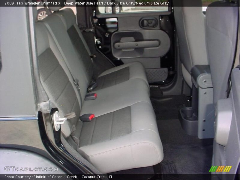 Deep Water Blue Pearl / Dark Slate Gray/Medium Slate Gray 2009 Jeep Wrangler Unlimited X