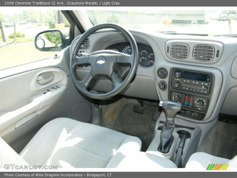 Graystone Metallic / Light Gray 2008 Chevrolet TrailBlazer LS 4x4