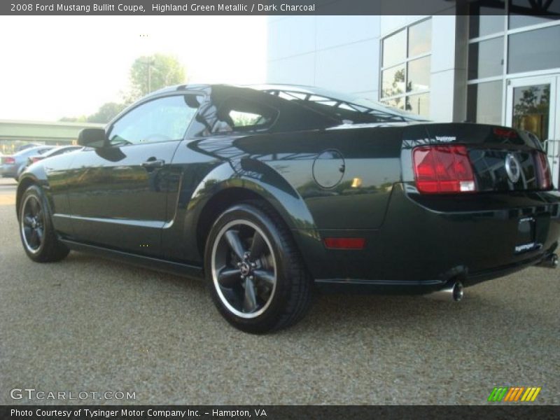 Highland Green Metallic / Dark Charcoal 2008 Ford Mustang Bullitt Coupe