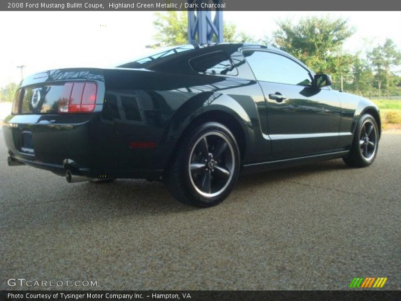 Highland Green Metallic / Dark Charcoal 2008 Ford Mustang Bullitt Coupe