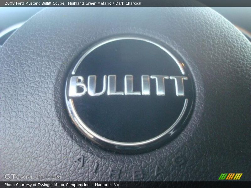 Highland Green Metallic / Dark Charcoal 2008 Ford Mustang Bullitt Coupe