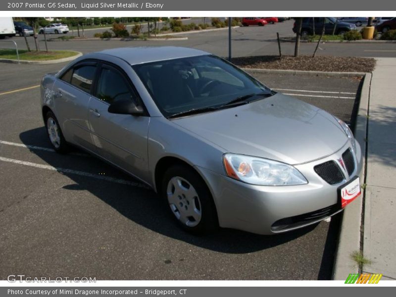 Liquid Silver Metallic / Ebony 2007 Pontiac G6 Sedan