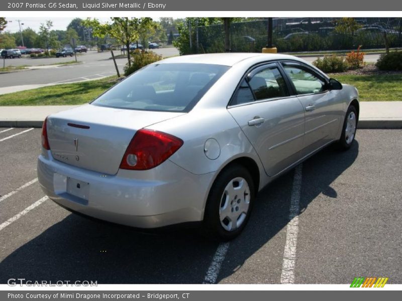 Liquid Silver Metallic / Ebony 2007 Pontiac G6 Sedan