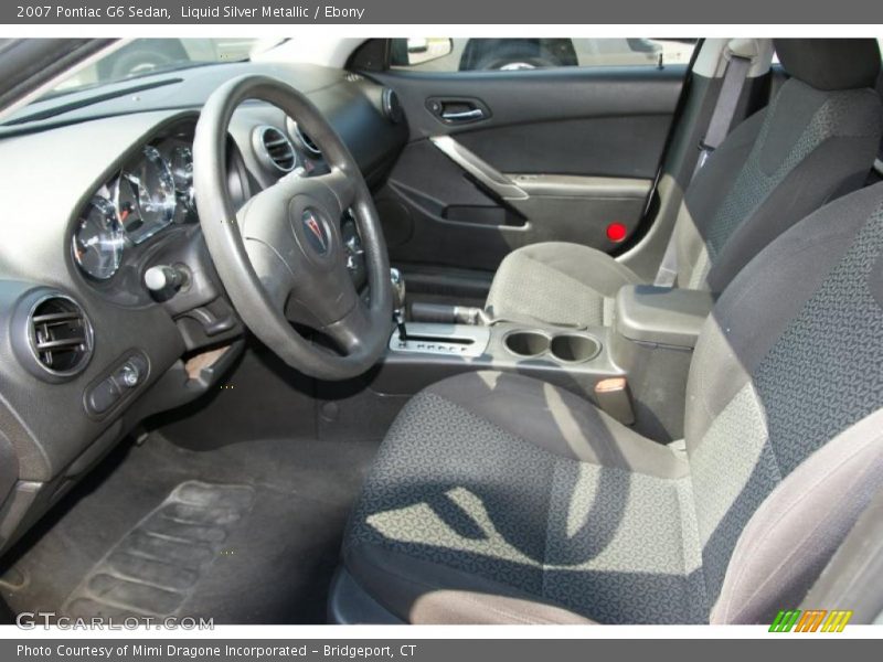 Liquid Silver Metallic / Ebony 2007 Pontiac G6 Sedan
