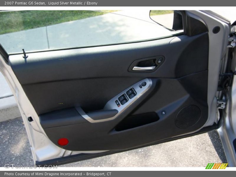 Liquid Silver Metallic / Ebony 2007 Pontiac G6 Sedan