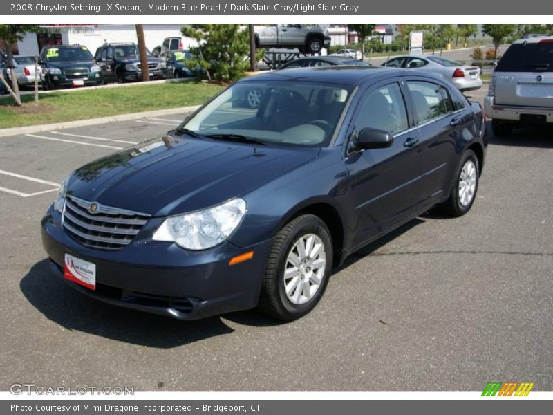 Modern Blue Pearl / Dark Slate Gray/Light Slate Gray 2008 Chrysler Sebring LX Sedan