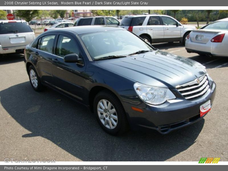 Modern Blue Pearl / Dark Slate Gray/Light Slate Gray 2008 Chrysler Sebring LX Sedan