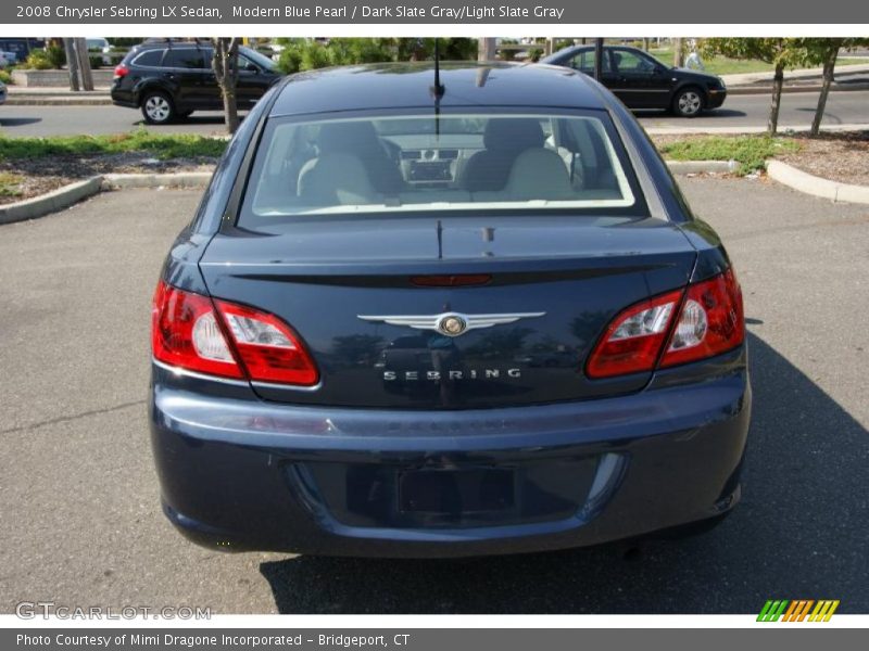 Modern Blue Pearl / Dark Slate Gray/Light Slate Gray 2008 Chrysler Sebring LX Sedan