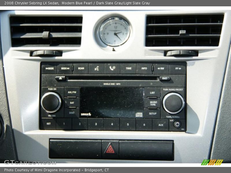 Modern Blue Pearl / Dark Slate Gray/Light Slate Gray 2008 Chrysler Sebring LX Sedan