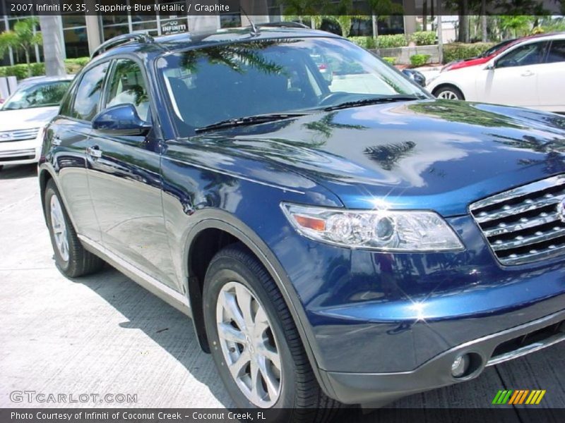 Sapphire Blue Metallic / Graphite 2007 Infiniti FX 35