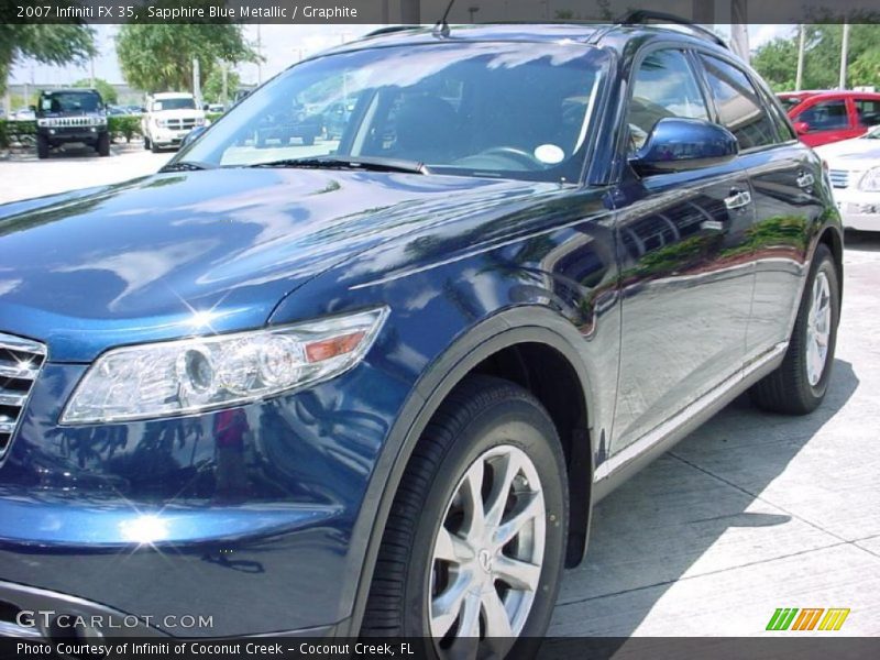 Sapphire Blue Metallic / Graphite 2007 Infiniti FX 35