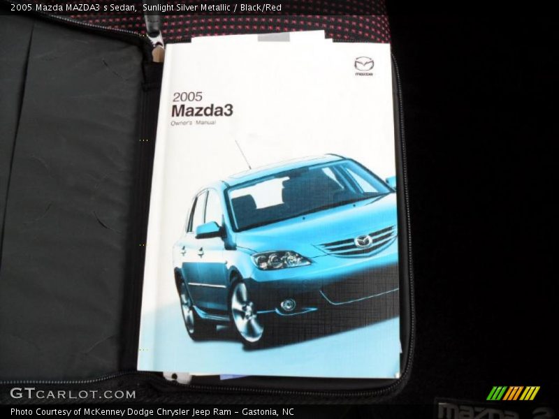 Sunlight Silver Metallic / Black/Red 2005 Mazda MAZDA3 s Sedan