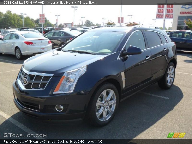 Imperial Blue Metallic / Shale/Ebony 2011 Cadillac SRX 4 V6 AWD