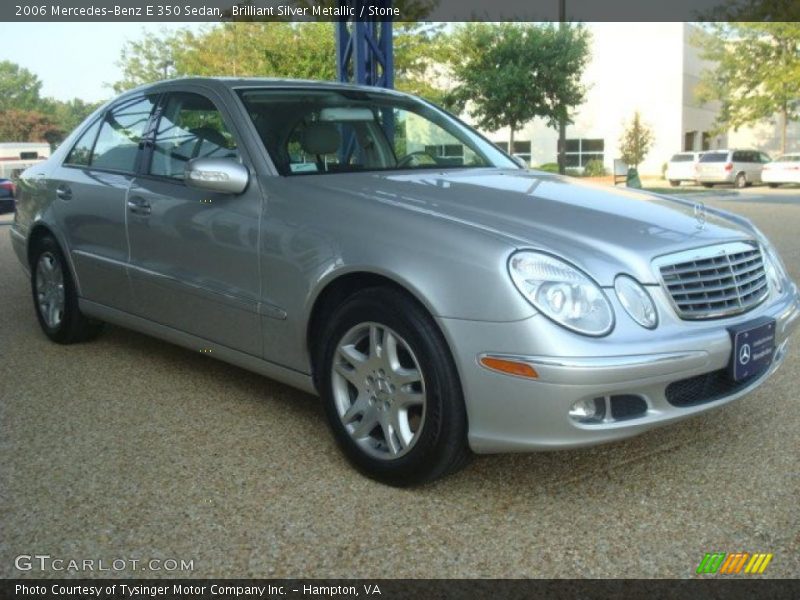 Brilliant Silver Metallic / Stone 2006 Mercedes-Benz E 350 Sedan