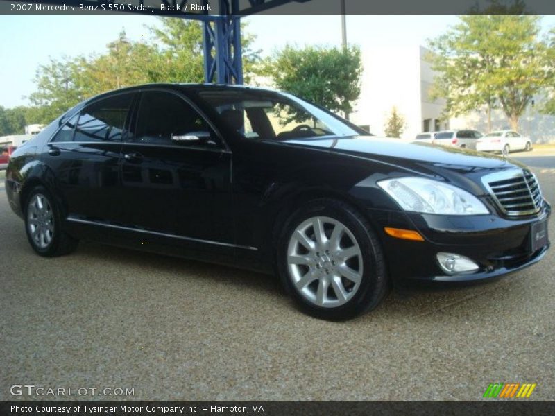 Black / Black 2007 Mercedes-Benz S 550 Sedan
