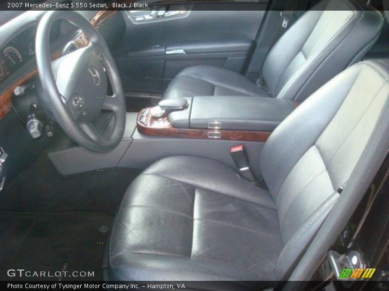 Black / Black 2007 Mercedes-Benz S 550 Sedan