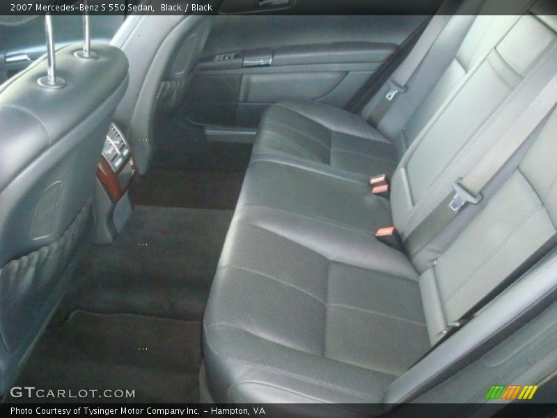 Black / Black 2007 Mercedes-Benz S 550 Sedan