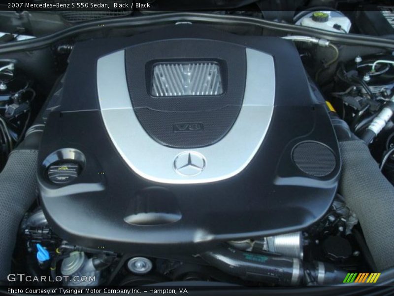 Black / Black 2007 Mercedes-Benz S 550 Sedan