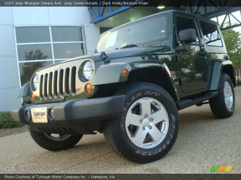 Jeep Green Metallic / Dark Khaki/Medium Khaki 2007 Jeep Wrangler Sahara 4x4