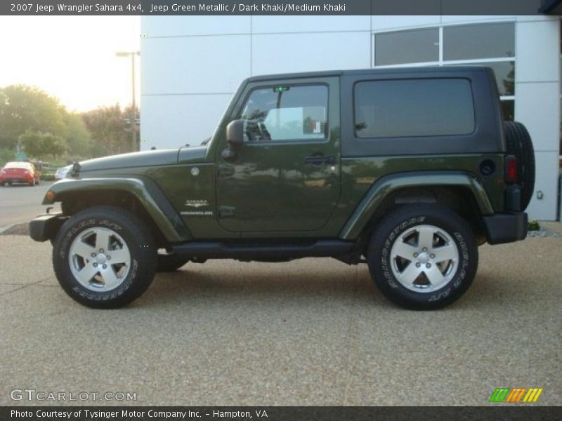Jeep Green Metallic / Dark Khaki/Medium Khaki 2007 Jeep Wrangler Sahara 4x4