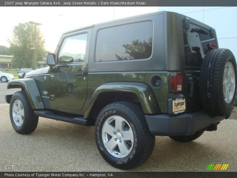 Jeep Green Metallic / Dark Khaki/Medium Khaki 2007 Jeep Wrangler Sahara 4x4