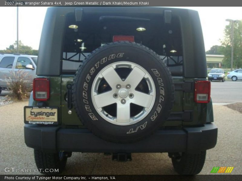 Jeep Green Metallic / Dark Khaki/Medium Khaki 2007 Jeep Wrangler Sahara 4x4