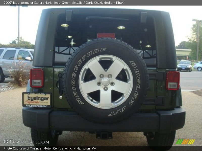 Jeep Green Metallic / Dark Khaki/Medium Khaki 2007 Jeep Wrangler Sahara 4x4