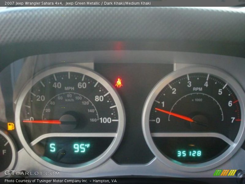 Jeep Green Metallic / Dark Khaki/Medium Khaki 2007 Jeep Wrangler Sahara 4x4