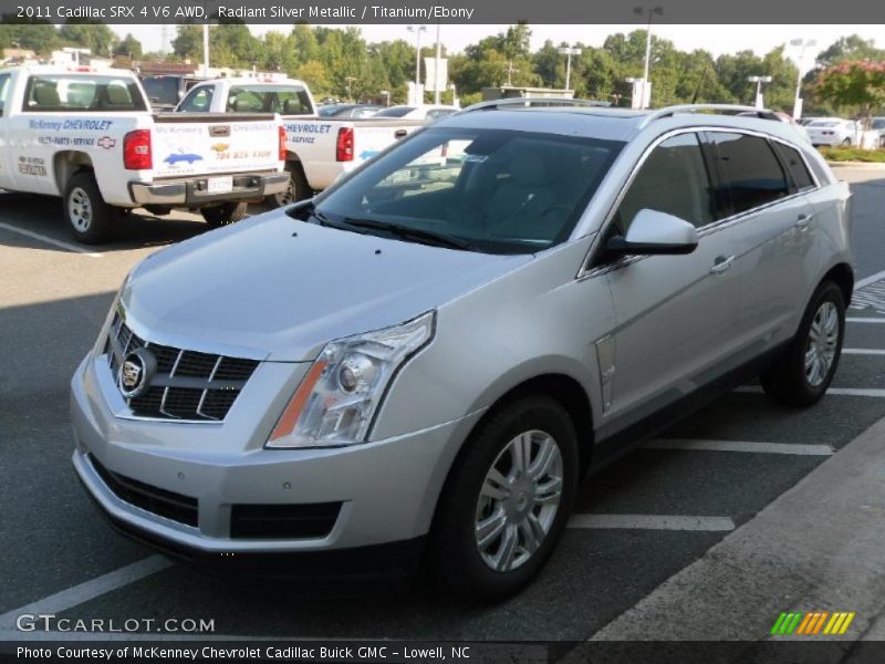 Radiant Silver Metallic / Titanium/Ebony 2011 Cadillac SRX 4 V6 AWD