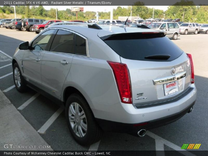 Radiant Silver Metallic / Titanium/Ebony 2011 Cadillac SRX 4 V6 AWD