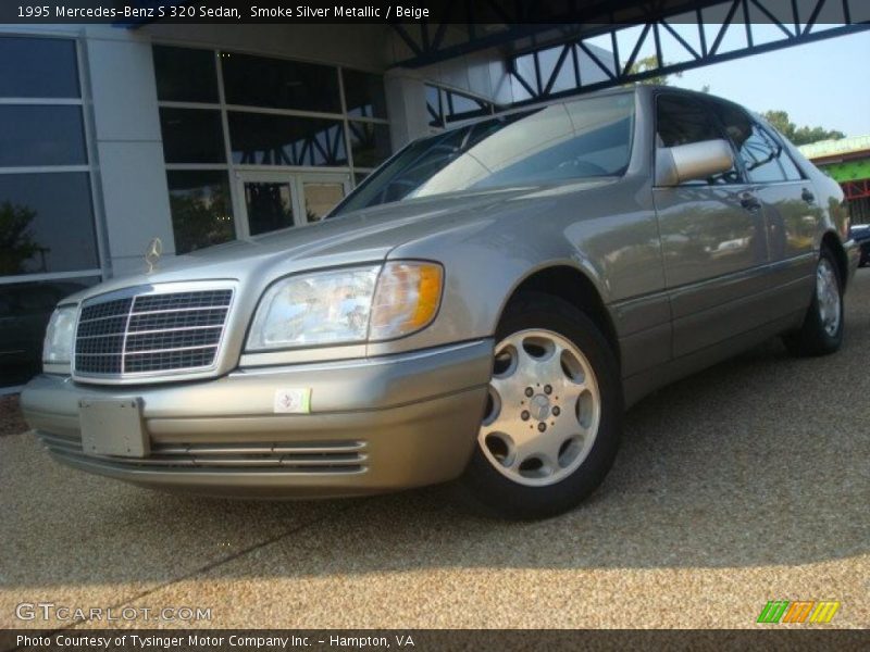 Smoke Silver Metallic / Beige 1995 Mercedes-Benz S 320 Sedan