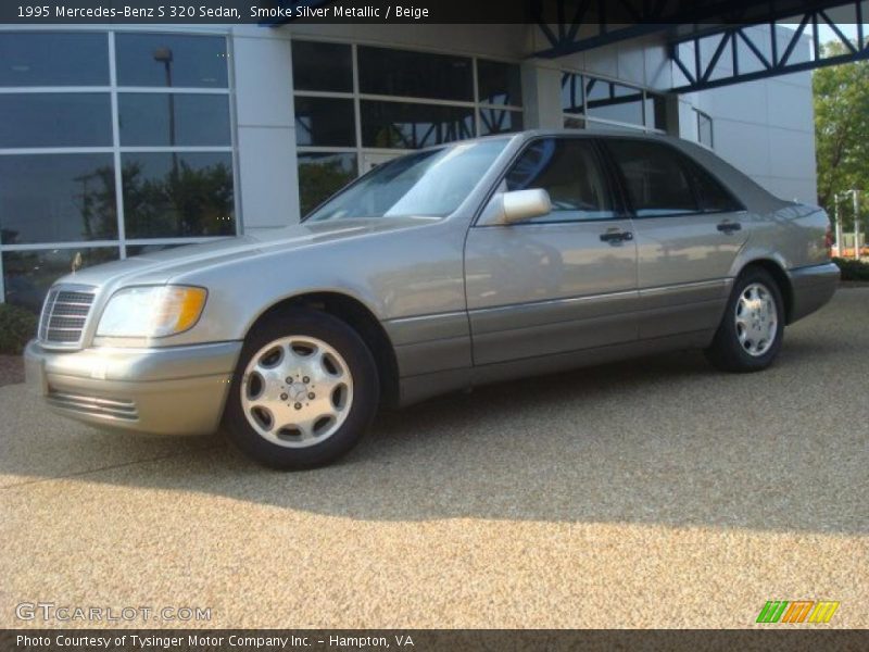 Smoke Silver Metallic / Beige 1995 Mercedes-Benz S 320 Sedan
