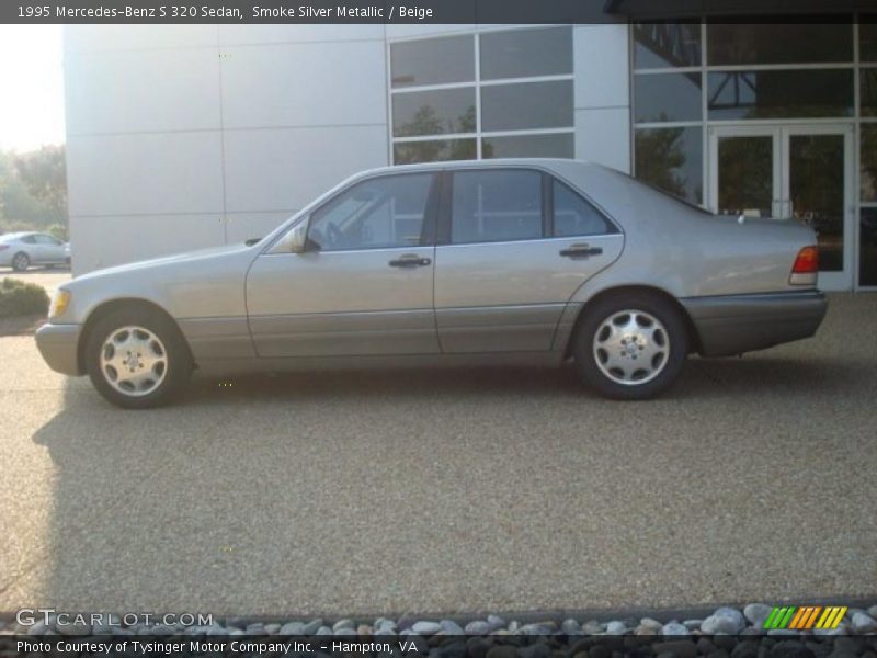 Smoke Silver Metallic / Beige 1995 Mercedes-Benz S 320 Sedan