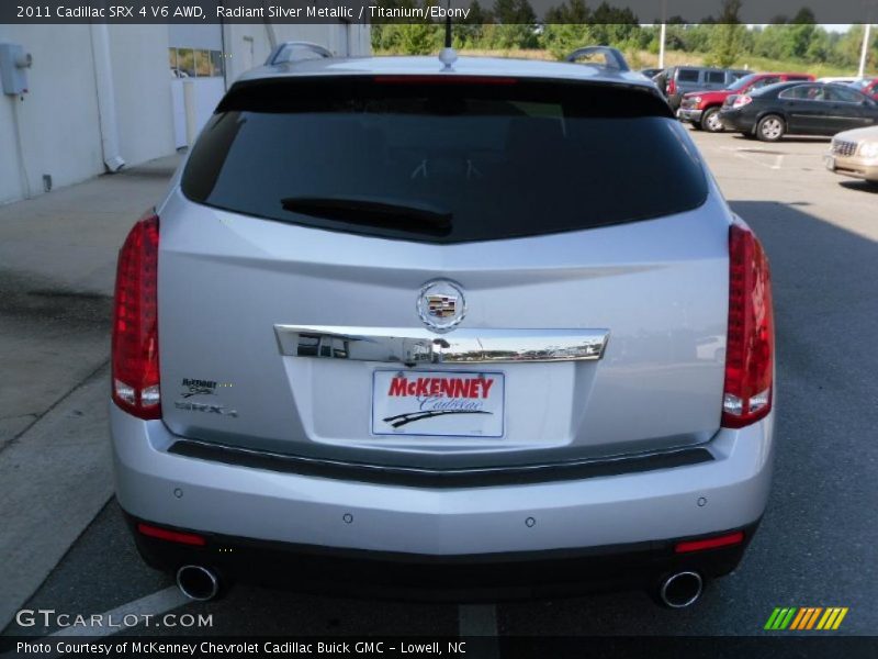 Radiant Silver Metallic / Titanium/Ebony 2011 Cadillac SRX 4 V6 AWD