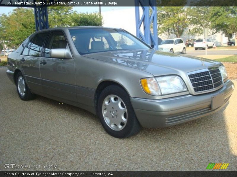 Smoke Silver Metallic / Beige 1995 Mercedes-Benz S 320 Sedan