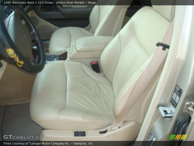 Smoke Silver Metallic / Beige 1995 Mercedes-Benz S 320 Sedan