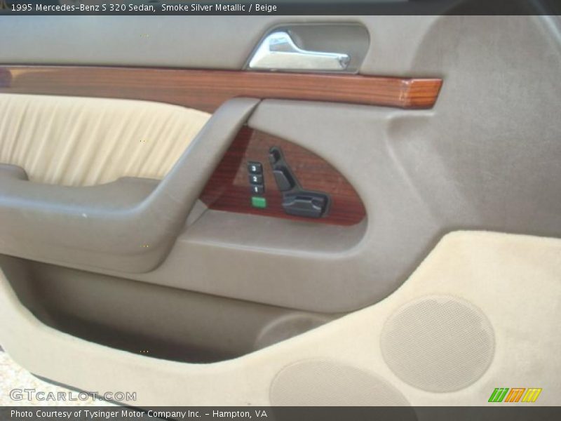 Smoke Silver Metallic / Beige 1995 Mercedes-Benz S 320 Sedan