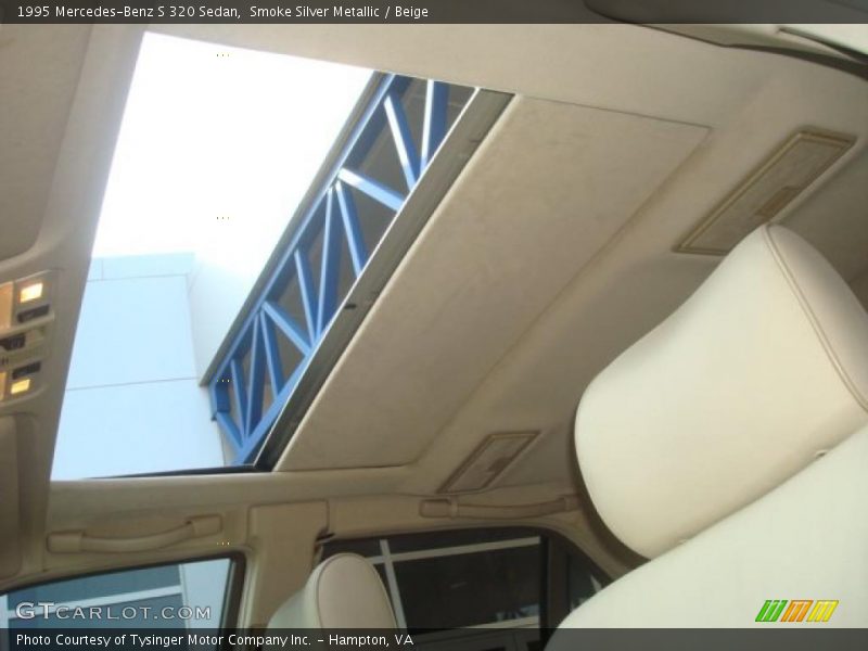 Smoke Silver Metallic / Beige 1995 Mercedes-Benz S 320 Sedan