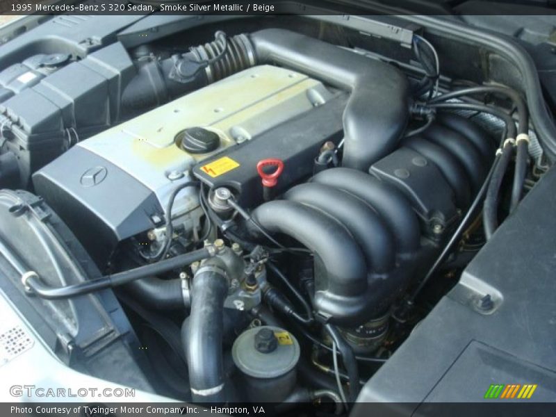 Smoke Silver Metallic / Beige 1995 Mercedes-Benz S 320 Sedan