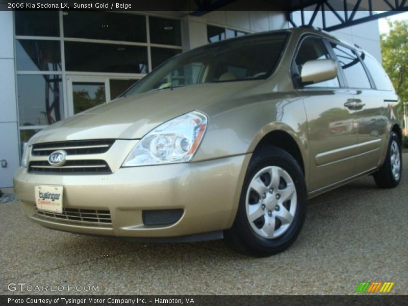 Sunset Gold / Beige 2006 Kia Sedona LX