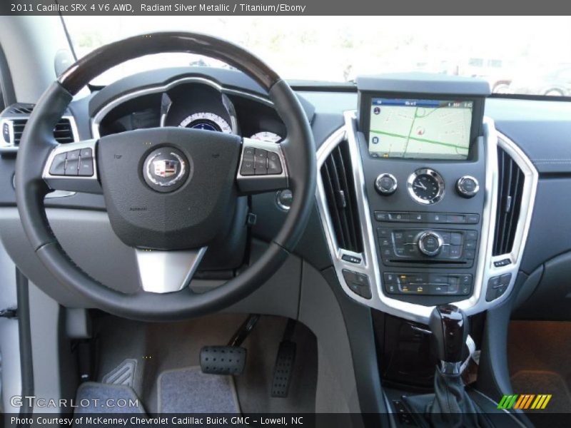 Radiant Silver Metallic / Titanium/Ebony 2011 Cadillac SRX 4 V6 AWD
