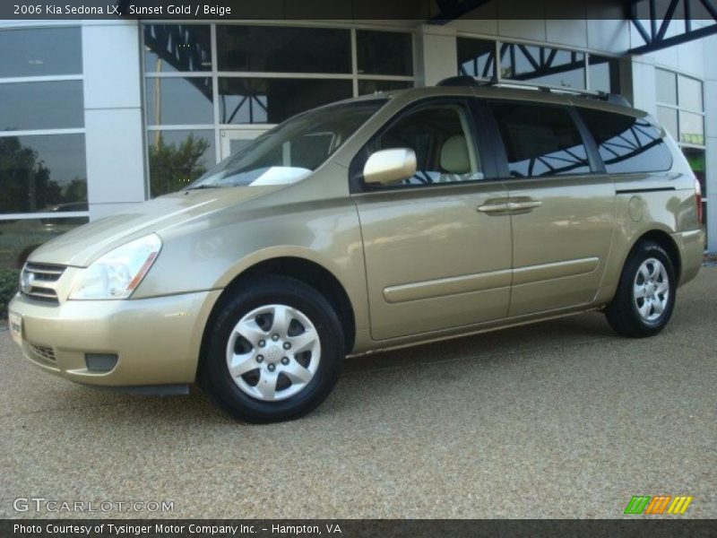 Sunset Gold / Beige 2006 Kia Sedona LX