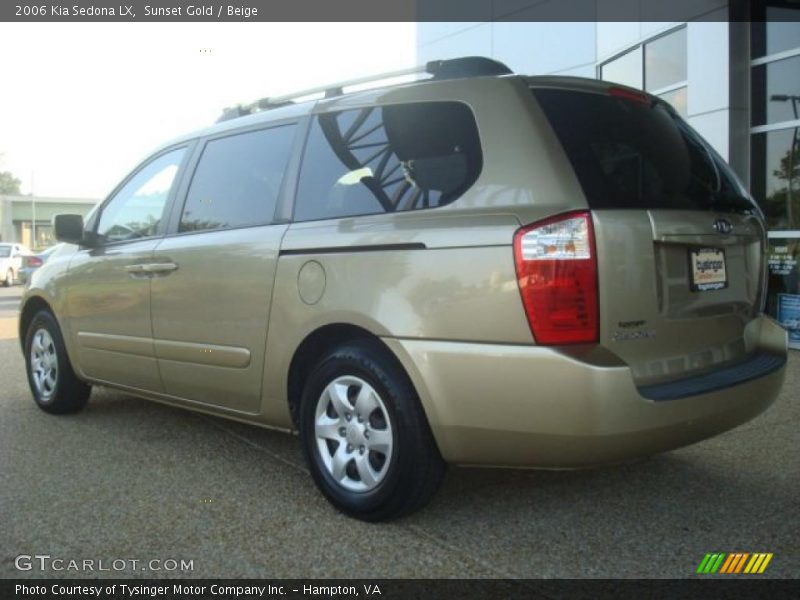Sunset Gold / Beige 2006 Kia Sedona LX