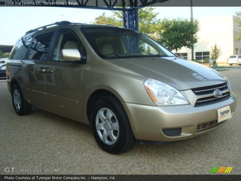 Sunset Gold / Beige 2006 Kia Sedona LX