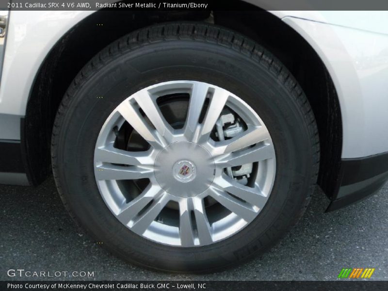 Radiant Silver Metallic / Titanium/Ebony 2011 Cadillac SRX 4 V6 AWD