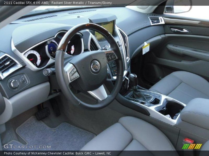 Radiant Silver Metallic / Titanium/Ebony 2011 Cadillac SRX 4 V6 AWD
