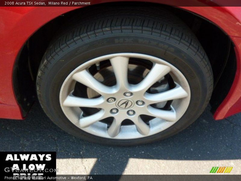 Milano Red / Parchment 2008 Acura TSX Sedan