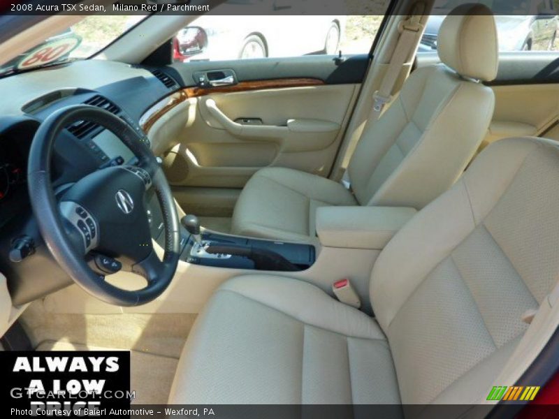 Milano Red / Parchment 2008 Acura TSX Sedan